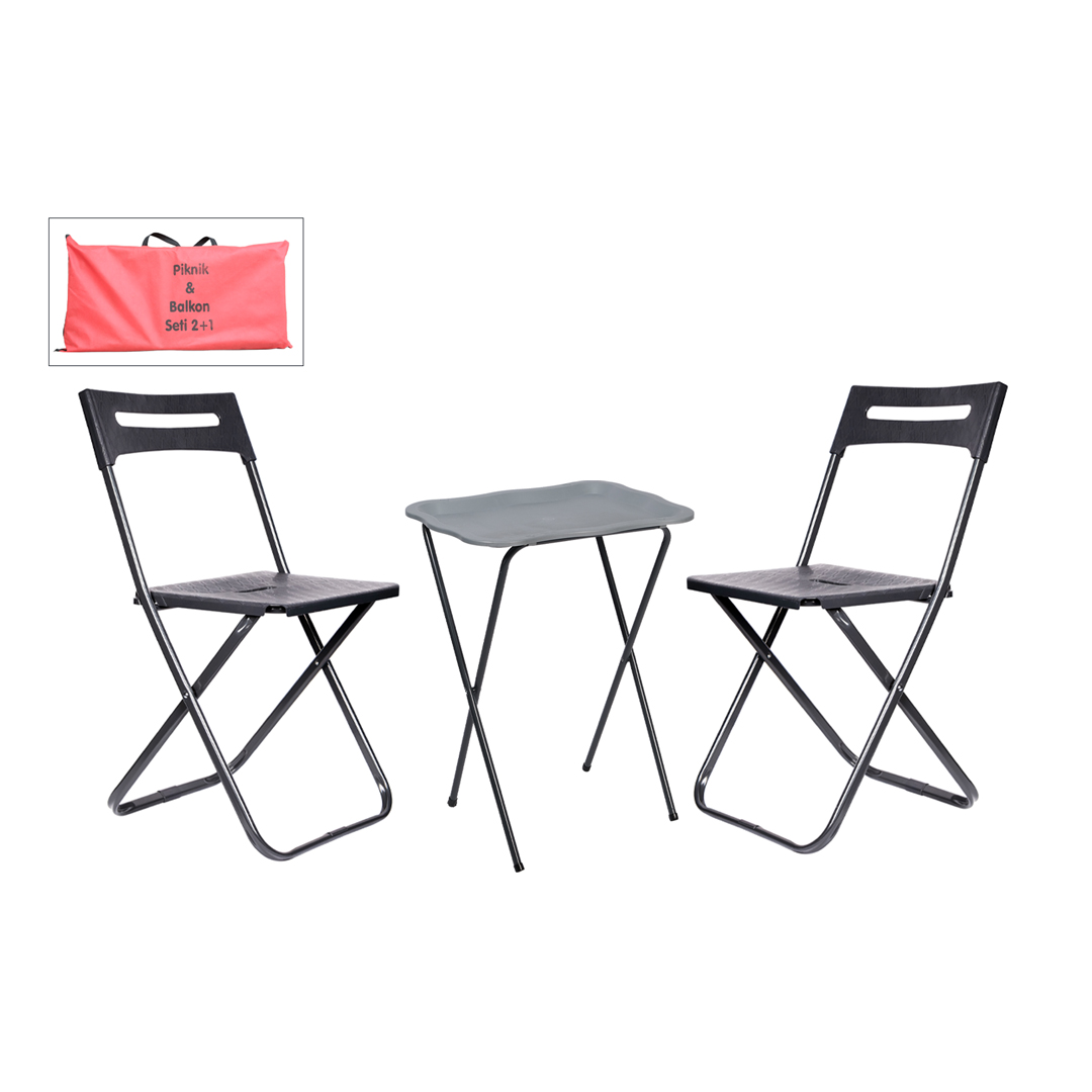 Çantalı Eko Balkon & Piknik 2+1 Set
